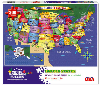 United States of America (1021pz) - 300 Piece Jigsaw Puzzle