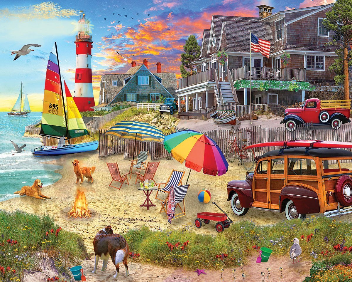 Set of 3: Seaside Retreats Bundle 1000 piece