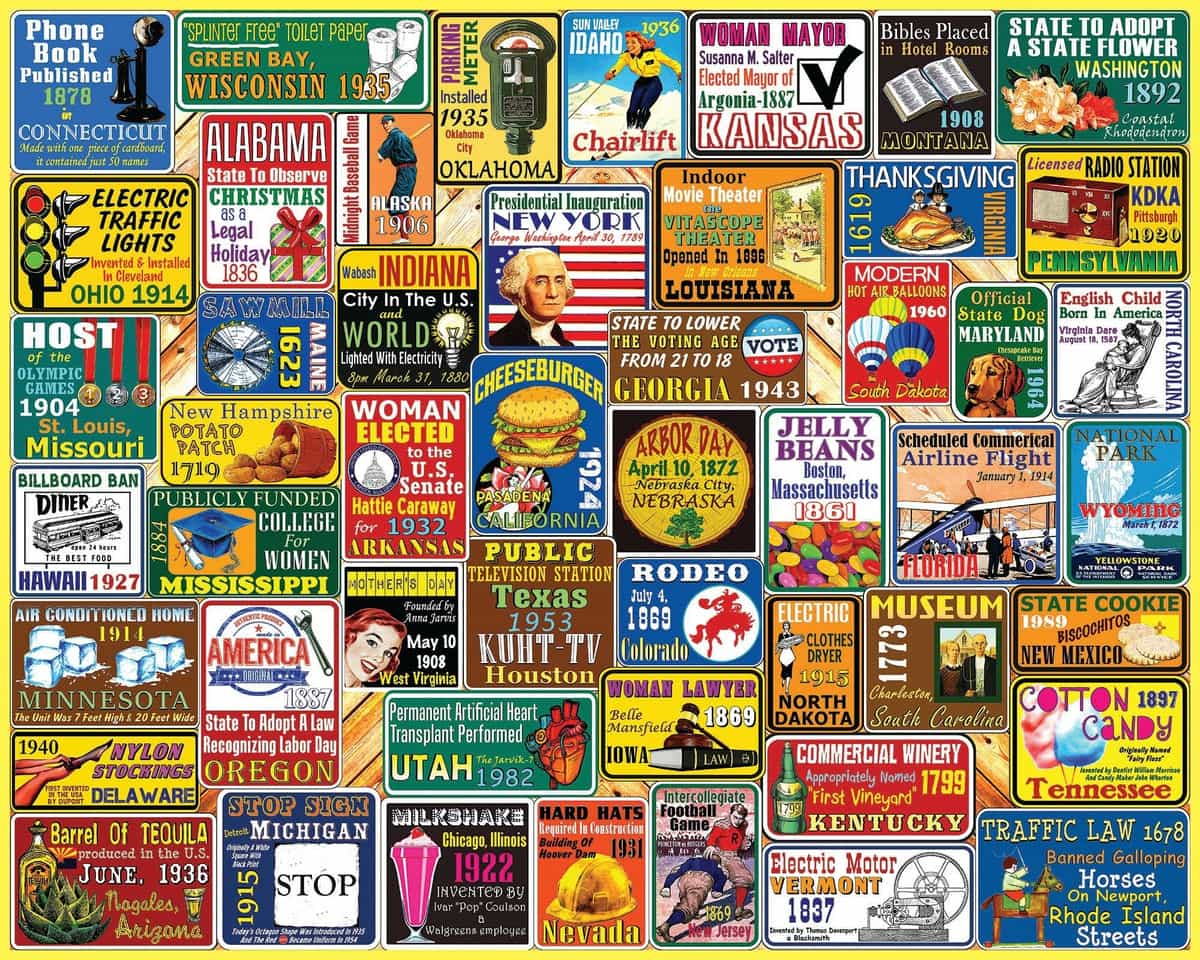 Set of 6: Collage  Bundle 1000 piece