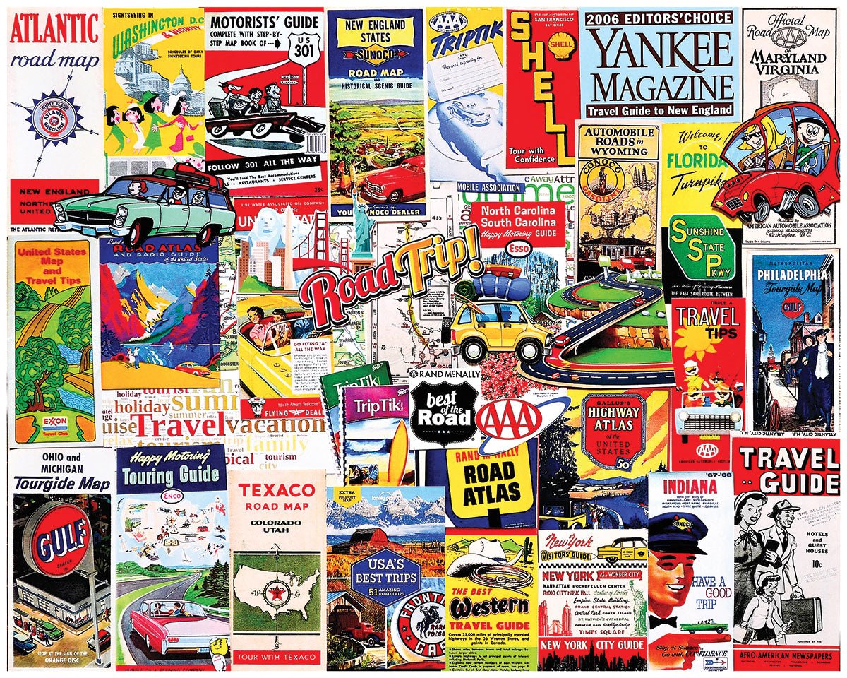 US Maps & Travel Guides (2163pz) - 1000 Piece Jigsaw Puzzle